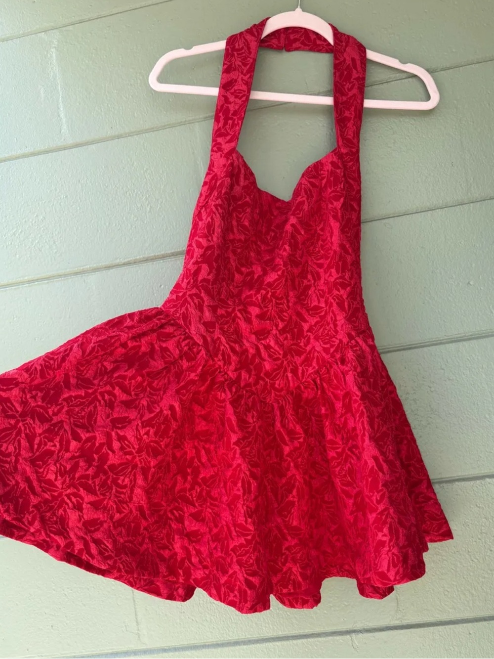 Red Halter Dress